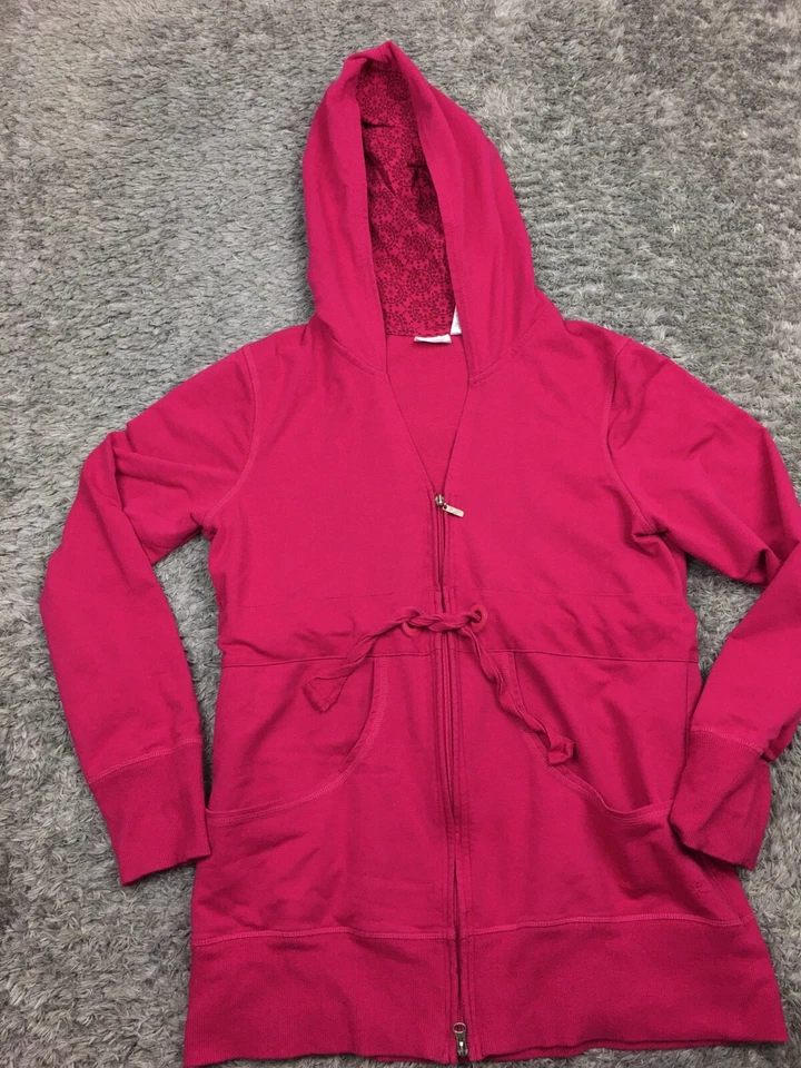 Chaqueta Danskin Now para mujer talla grande rosa/púrpura algodón Foto 3 de 4