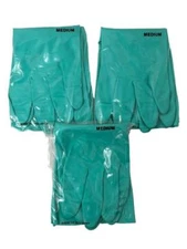 Wells Lamont 15 Mil Nitrile Solvent Gloves w/Cotton Flocking - Medium - 3 Pairs