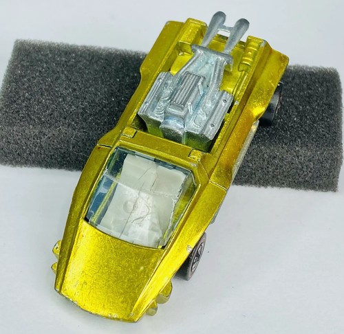Hot Wheels Redline 1971 Hairy Hauler US Yellow w/ Cracked Glass