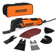JORGENSEN Oscillating Tool 5°Oscillation Angle, 4Amp Oscillating Multi Tools Saw