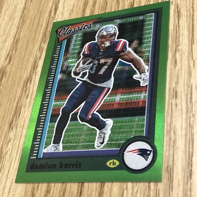 Damien Harris 2022 PANINI Classics #68 PREMIUM GREEN # -20 TIMELESS TRIBUTES SSP
