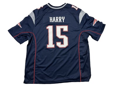 N'Keal Harry #15 New England Patriots NFL Nike Navy Blue Jersey