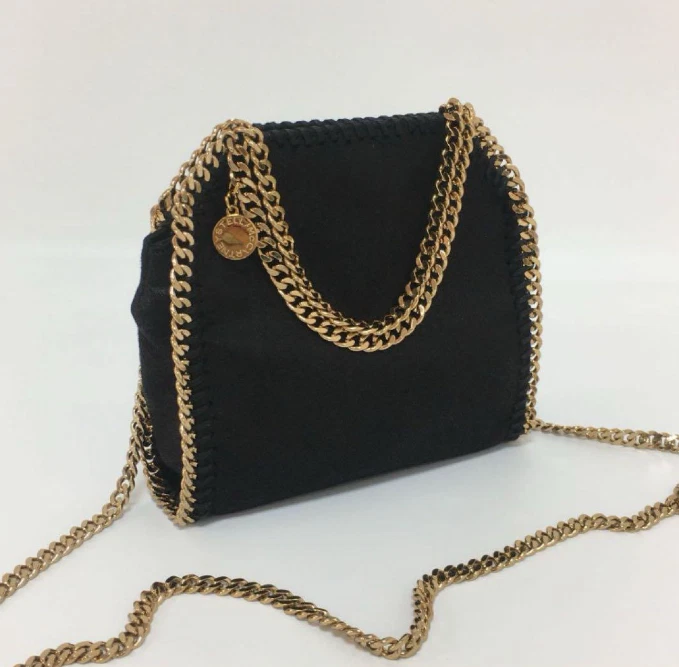Bolso de Hombro Pequeño Stella McCartney Falabella Cadena Dorado Bolso de Mano Negro Outlet Foto 4 de 4