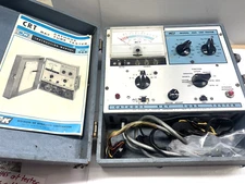 Vintage B&K Model 465 CRT Tube Tester with Adapters - untested