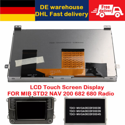 2PCS 6.5'' Touchscreen Display TDO-WVGA0633F00045 für OEM MIB STD2 NAV 200 600