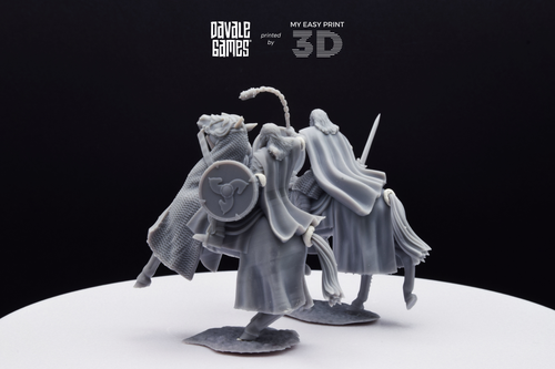 West Humans Hammer Sons Cavalry Davale Games 3D gedruckt mit hochwertigem Harz - Bild 6 von 7