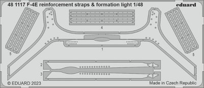 Eduard 1/48 Aircraft- F4E Reinforcement Straps & Formation Lights for MGK