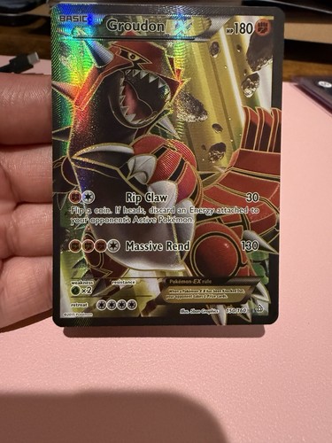 Pokemon Groudon EX (150 Full Art) 150/160 XY-Primal Clash Holo LP