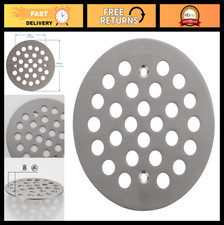 4.25" Screw-in Shower Strainer Drain Cover Replacement - Brushed Nickel Floor Dr