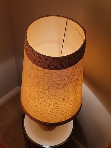 Vintage retro Mid Century Fat Lava Table Lamp Light Original Shade Green - Picture 5 of 12