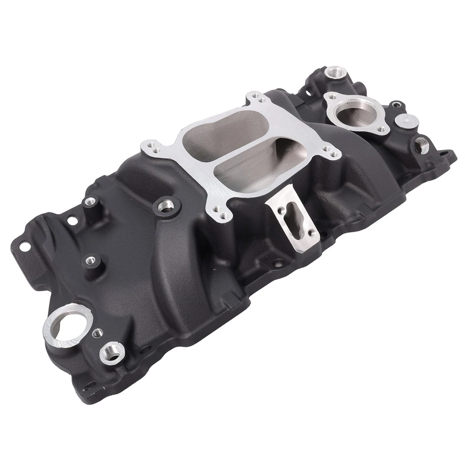 Black Intake Manifold for Chevy GMC 262-400 V8 Performer Series 87-95 Foto 3 de 4