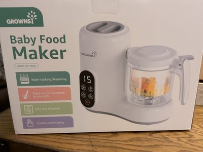 Grownsy Baby Food Maker with Steam Basket, One Step Baby Food Processor Steamer