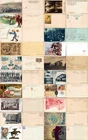 MILITARY POSTCARDS-WW1-SMALL REGIMENTAL SIZE lot 20 pieces-Cod 006Q