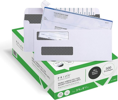 #ad 500 Self Seal QuickBooks Double Window Security Check Envelopes for Business L $51.99