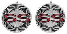 1965 Impala Door Panel Emblem Ss - Pair New Dii