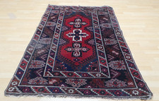 Turkish Oriental Carpet Rug Hand Made Wool Antique Dosemealti 6ft 4" x 3ft 11"