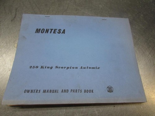 Montesa King Scorpion 250 Original Vintage Owners Manual & Parts Book Circa 1970 - Picture 1 of 5