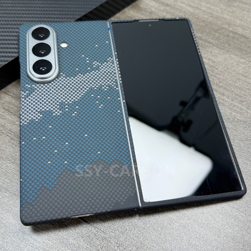 Real Carbon Fiber Case for Samsung Galaxy Z Fold 7 Aramid MagSafe Magnetic Cover - Picture 4 of 17