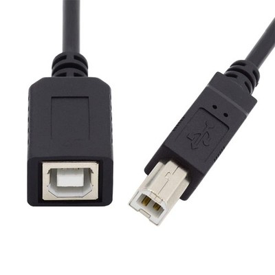 USB 2.0 B Type Male To Female Extension Cable 20cm Printer Scanner Disk