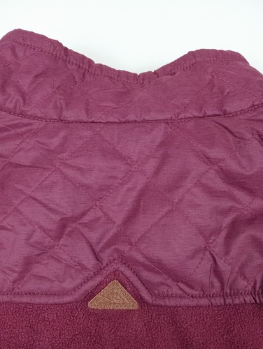 Kathmandu Jacket Size 14 Burgundy Zip Up Fleece Front Pockets - Picture 10 of 13