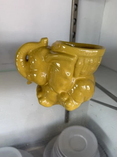 Frankoma Autumn Harvest 390 Elephant Planter.  Mint Condition.  New.