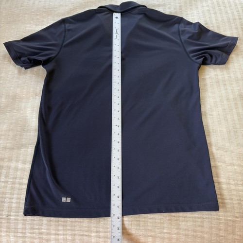 Uniqlo Polo Shirt Mens Large Navy Performance Athletic Moisture Wicking Golf - Picture 3 of 7