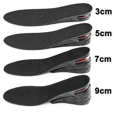New Invisible Increase Height Insole Foot Pad Heightening Cushion Lift Adjustabl