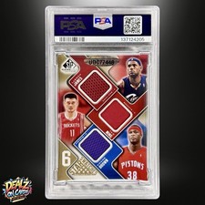 2009 SP Game Used 6 Star Swatches LeBron James Game Worn Jersey Patch /65 PSA 8