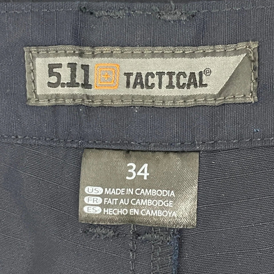 (Lote de 2) Pantalones Cortos de Trabajo 5.11 Tactical Taclite Pro Para Hombres 34 CCW Carga Exterior Azul Marino Foto 3 de 4