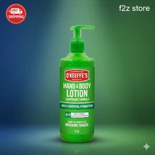 O Keeffe's Working Hands Hand and Body Lotion 12 Fl Oz Hydrates Dry Skin