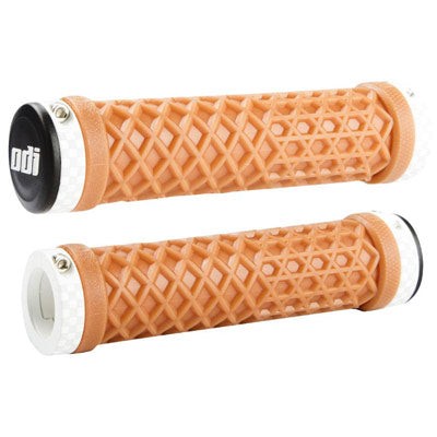ODI Vans Black Red Brown Gum Tan Lock On MTB BMX Bike Bicycle Handlebar Grips - Picture 2 of 5