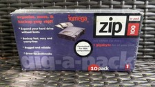 10 Pack of Iomega Zip 100 100MB Disks Formatted for IBM New Sealed