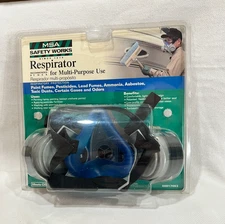 MSA SAFETY WORKS RESPIRATOR Multi -Purpose Includes 2 Cartriges