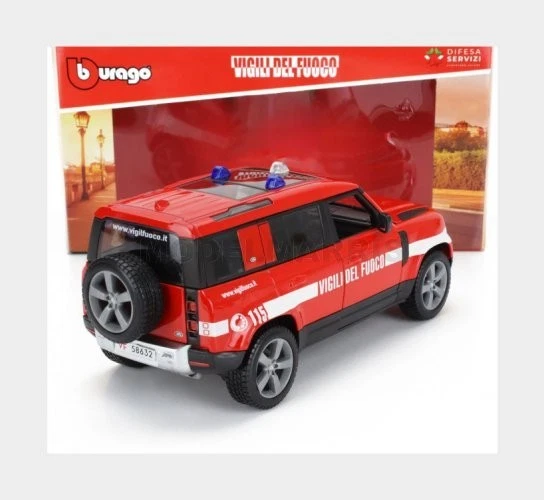 BURAGO 18-21101-01772-VF LAND ROVER - NEW DEFENDER 110 VIGILI DEL FUOCO 2022 - R - Immagine 2 di 2