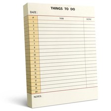 300 Sheets Daily to Do List Notepad Notebook Library Card to Do Planner Check...