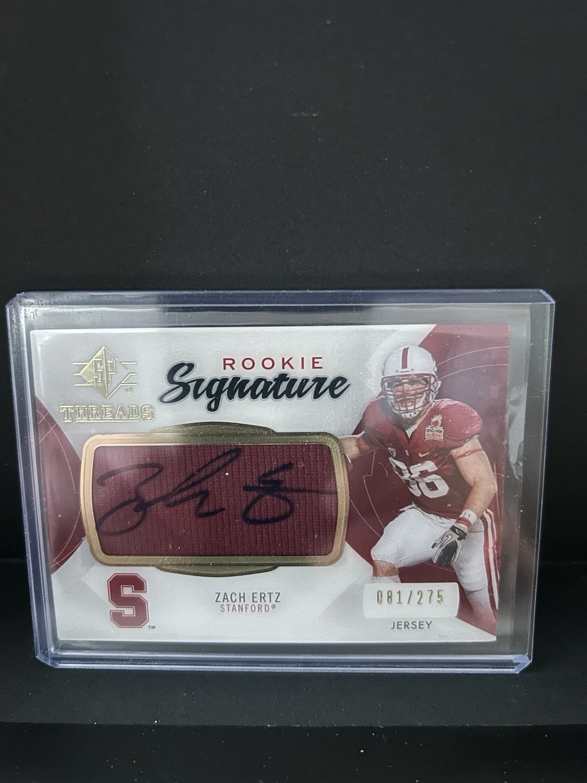 Zach Ertz SP Authentic Rookie Threads Autograph #RTZE Base