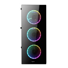 Rgb Gaming ATX Case Bgears 6x 120mm ARGB Fans 1x 10 Fan Gaming PC Case