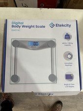 Etekcity Digital Body Weight Bathroom Scale, Large Blue LCD EB4074C