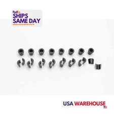 Manley 13083-16, Set of 16 Black Steel 7 Degree Valve Locks Performance Parts