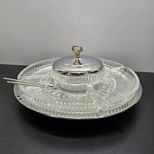 Kromex Vintage Lazy Susan Chrome Plated Rotat...
