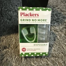 Plackers Grind No More. Night Guard  Nighttime Teeth Protection 10 Guards