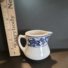 Sterling China Whitefield Floral Creamer 4 oz Blue/White Ceramic Glossy — photo 7