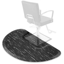 3'x5' 1/2" Semi-Circle Anti-Fatigue Salon Barber Floor Mat Square Chair