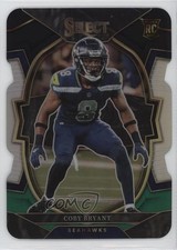 2022 Panini Select Concourse Black & Green Prizm Die-Cut Coby Bryant #3 0e50
