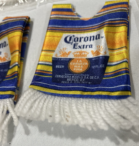 Poncho Serape Lost Of 10 Corona Extra/Leggero Bottiglia Birra Bevanda Frangia - Foto 10 di 14
