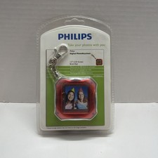 Philips Digital Photo Keychain 1.5" LCD Screen Electric Red New Sealed