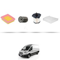 Hoffcar Set Service - 4 Filter FüR Ford Transit 2014 2.2 Tdci 114Kw Von 2013