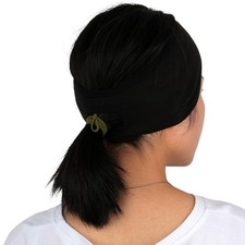 Women Ponytail Headband Fleece Ear Warmer Winter Earmuffs Warm Cover Running ...