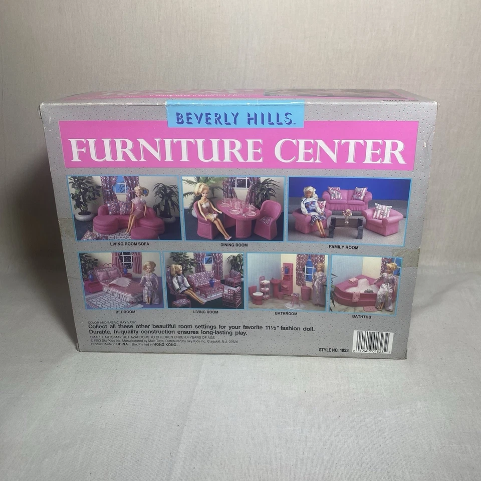 1993 BEVERLY HILLS СТОЛОВАЯ КОМПЛЕКТ #1823 * НОВЫЙ * В КОРОБКЕ - Изображение 2 из 4