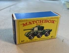 Vintage 1959 Lesney Matchbox #67 Saladin Armored Car Light Tank w/Original Box
